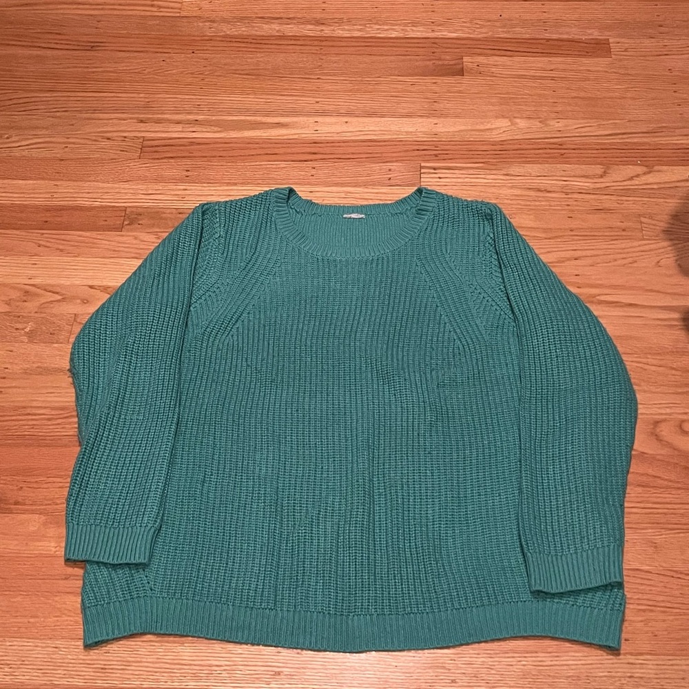 Teal sweater